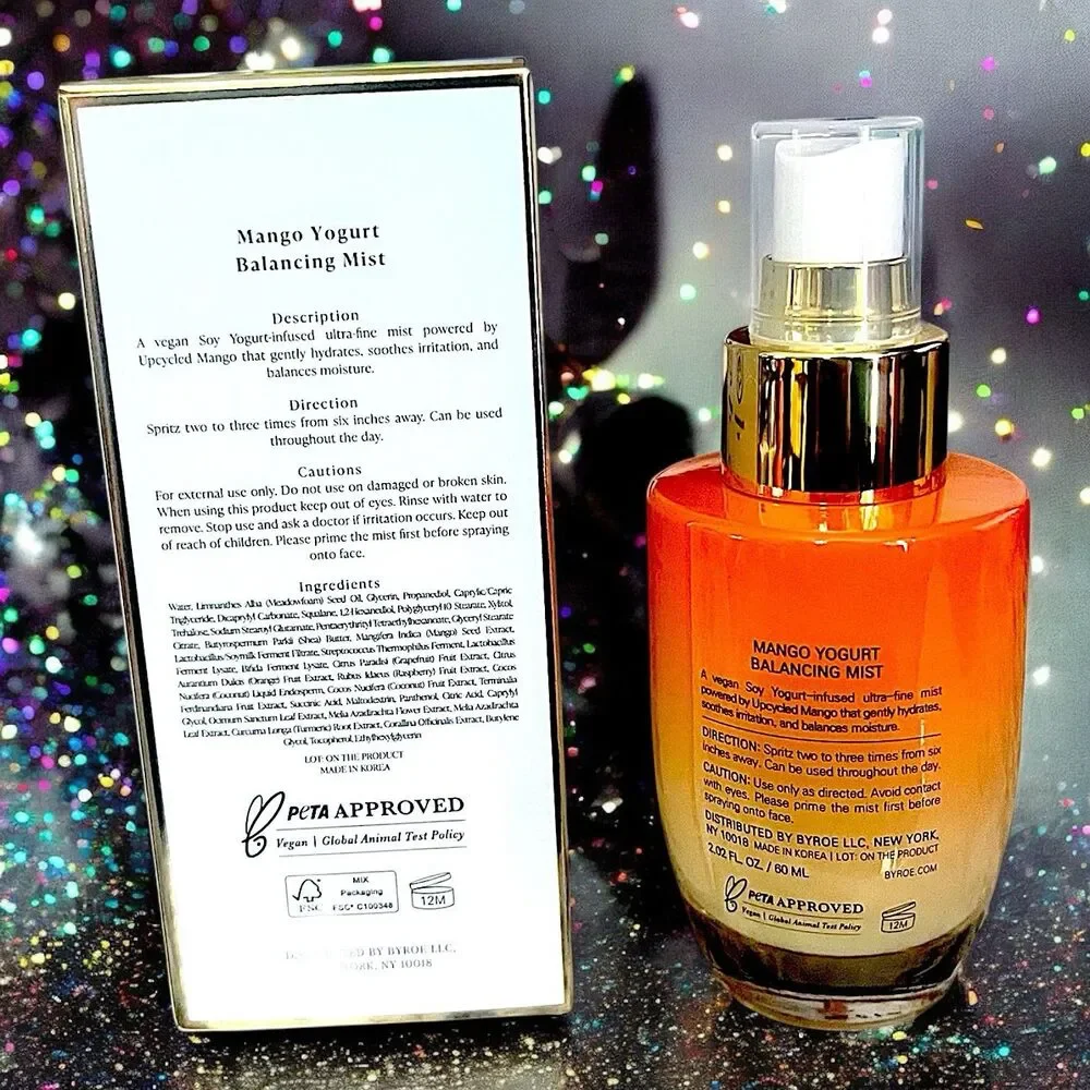 Byroe New York Mango Yogurt Balancing Mist 2.02 fl Oz Brand New In Box
